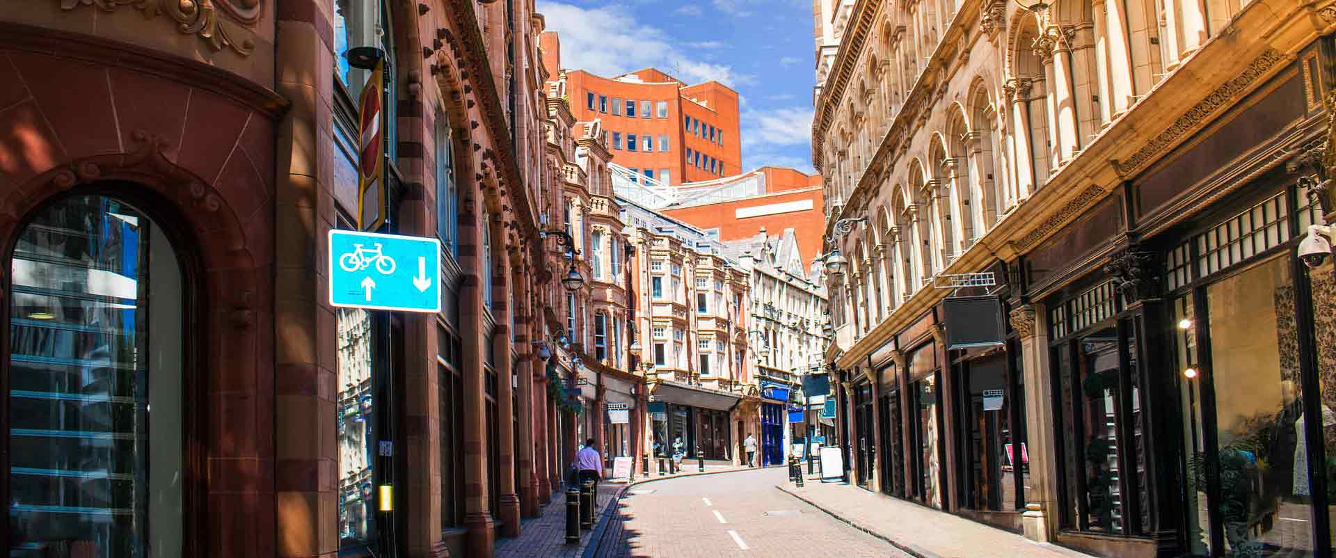 English old street with old architecture